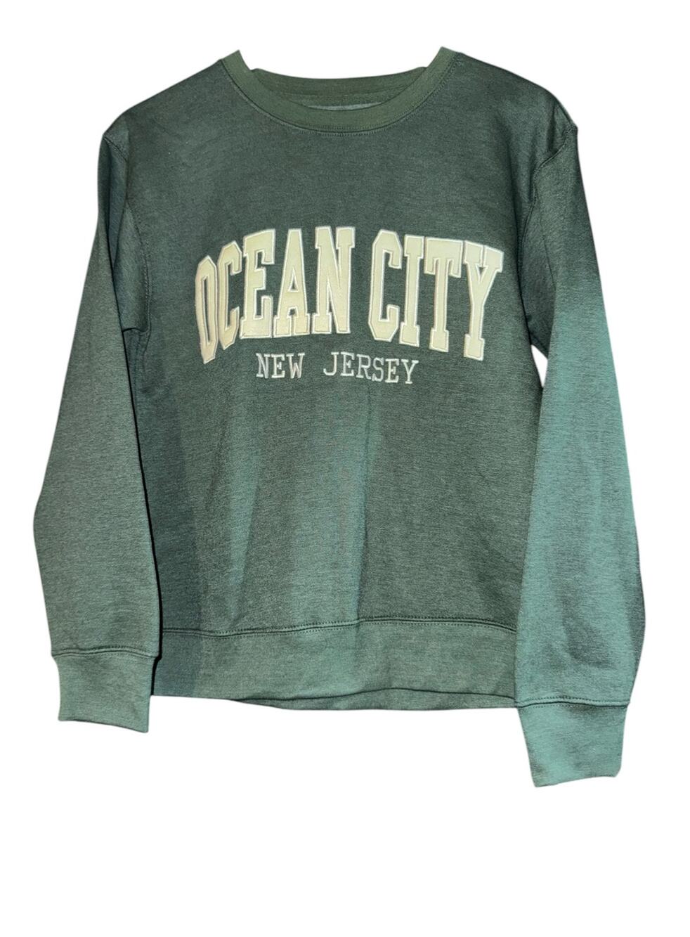 New Ocean City New Jersey Pull Over Crewneck Sweatshirt Women's Small Gift Cozy